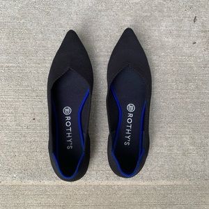 Rothy’s The Point size 9.5 Black EUC